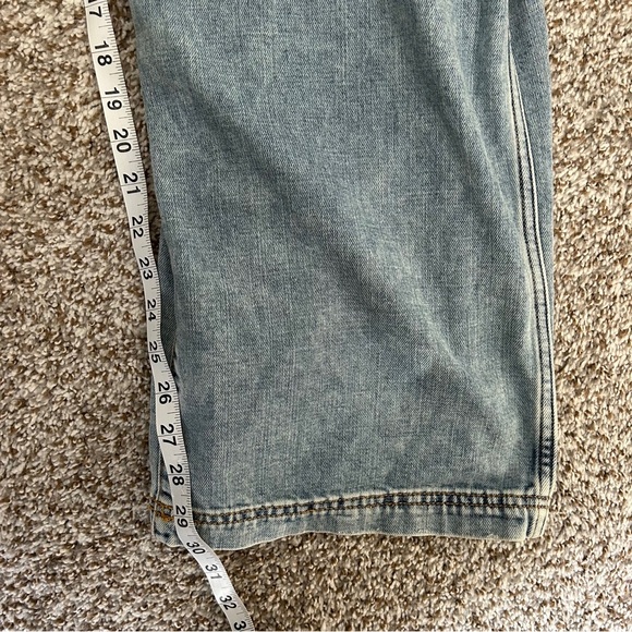 NWT Aerie Denim Wide Leg Overalls Y2K 90s Retro Casual Streetwear XL - Picture 10 of 11